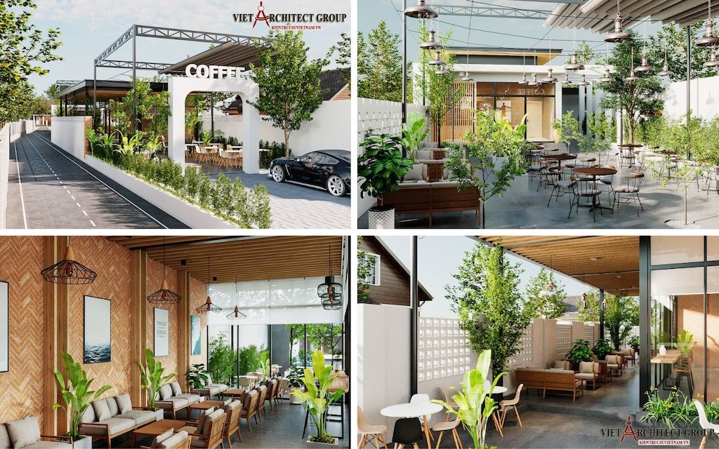 Bản vẽ thiết kế quán cà phê sân vườn Tạo nên không gian tuyệt vời cho khách hàng